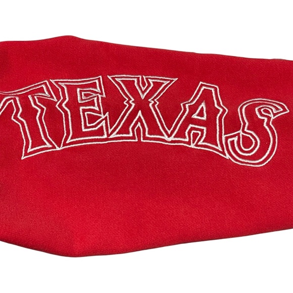 NEW ERA Women’s Color Block Texas Rangers French Terry Crew Neck Sweat Shirt M - Picture 5 of 9